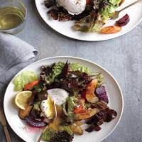 Roasted-Vegetable Salad with Poached Eggs_image
