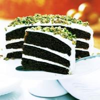 Gingerbread Layer Cake with Cream Cheese Frosting and Candied Pistachios_image