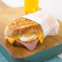Cheesy Ham and Egg Sandwich image