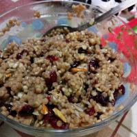 Israeli Couscous with Cranberries, Walnuts, and Sunflower Seeds_image
