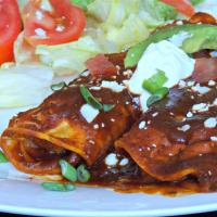Refried Bean and Cheese Enchiladas image