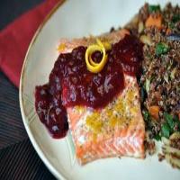 Roasted Salmon with Cranberry Mustard Sauce Recipe - (4.8/5) image