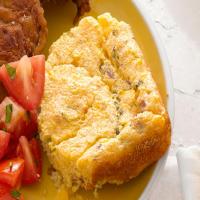 Corn-Bacon Spoon Bread with Tomatoes_image