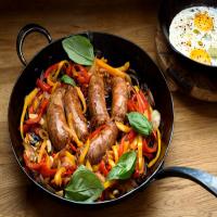 Sausage With Peppers and Onions_image