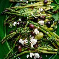 Charred Asparagus With Green Garlic Chimichurri_image
