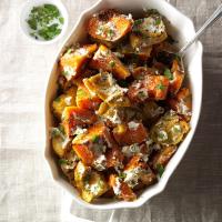 Roasted Herbed Squash with Goat Cheese_image