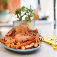 Herb-Roasted Chicken with Root Vegetables image