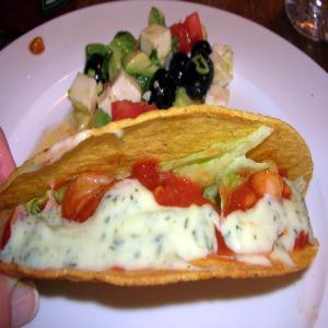 Shrimp Tacos With Cilantro Lime Yogurt and Corn Salsa_image
