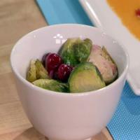 Caramelized Brussels Sprouts with Cranberries and Bacon_image