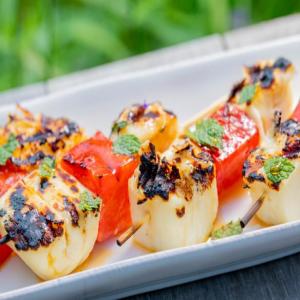 Grilled Halloumi and Watermelon Kebobs image