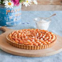 Almond-Apricot Tart with Whipped Cream image