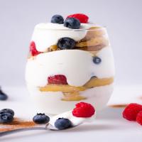 Yogurt Parfait Recipe With Berries And Cinnamon Apples_image