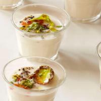 Cauliflower Soup, Crispy Brussels Sprouts and Smoky Salmon Roe image