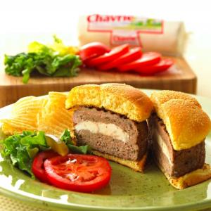 Chavrie Stuffed Turkey Burger!_image