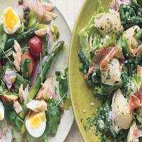 Tuna, Asparagus, and New Potato Salad with Chive Vinaigrette and Fried Capers_image