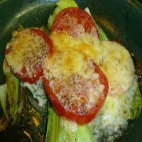 Bok Choy With Tomato and Cheese_image
