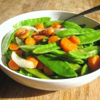 Glazed Carrots and Snow Peas image