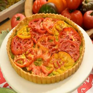 Sunny's Heirloom Tomato and Pesto Tart_image