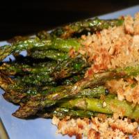 Roasted Asparagus With Crunchy Parmesan Topping image