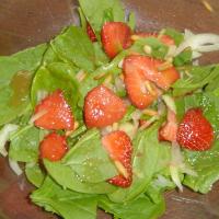 Spinach and Strawberry Salad with Honey Mustard Vinaigrette_image