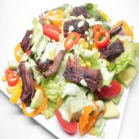 Slow Cooker Steak Salad with Cilantro Lime Dressing_image