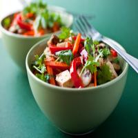 Stir-fried Tofu With Carrots and Red Peppers image