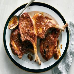 Pork Chops With Jammy-Mustard Glaze_image