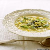 Summer Squash Soup with Basil Pistou_image