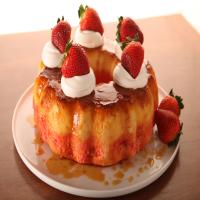 Strawberry Flan Cake image