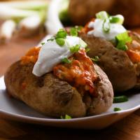 Chicken Bacon Ranch Baked Potatoes Recipe by Tasty image