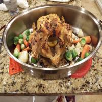 Roasted Chicken with Meyer Lemons and Brussel Sprouts Recipe - (4.3/5) image