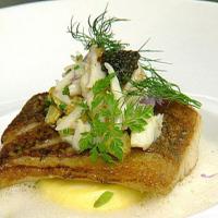 Pan Roast Louisiana Blackfish with Corn, Crab and Caviar image