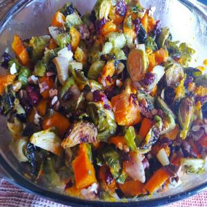 Roasted Brussels Sprout & Butternut Squash Salad_image