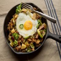 Turkey Hash With Brussels Sprouts and Parsnips image