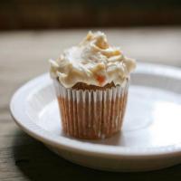 Quick Cupcakes with Peach Frosting_image