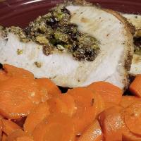Herb Salted Pork Loin with Dried Fruit & Pistachio Stuffing_image