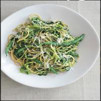 Multi-Grain Pasta with Sicilian Salsa Verde, Cabbage, and Haricots Verts_image