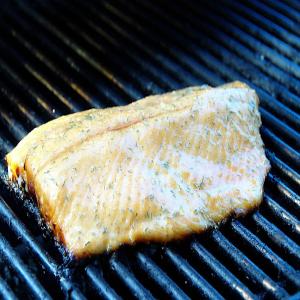Honey barbecued salmon or trout_image
