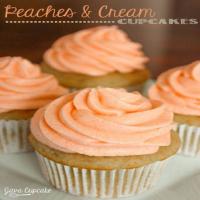 Peaches 'n Cream Cupcakes Recipe - (4.4/5) image
