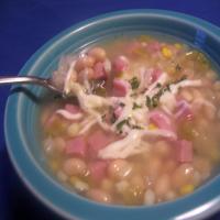 Summer Corn and White Bean Soup image