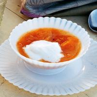 Yogurt Mousse with Apricot Sauce image