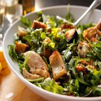 Roast Chicken With Bread and Arugula Salad_image
