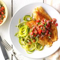 Blackened Tilapia with Zucchini Noodles image