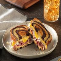 Cheesy Grilled Reuben Recipe image