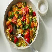 Corn Salad With Tomatoes, Basil and Cilantro_image