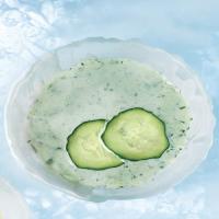 Chilled Cucumber, Basil, and Mint Soup image