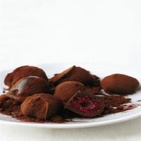 Chocolate-Covered Raspberry Truffles image