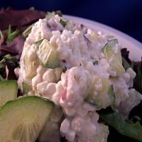 Summertime Cucumber and Cottage Cheese Salad image