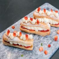 Strawberries and Cream Eclairs image