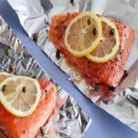 Salmon with Lemon, Capers, and Rosemary image
